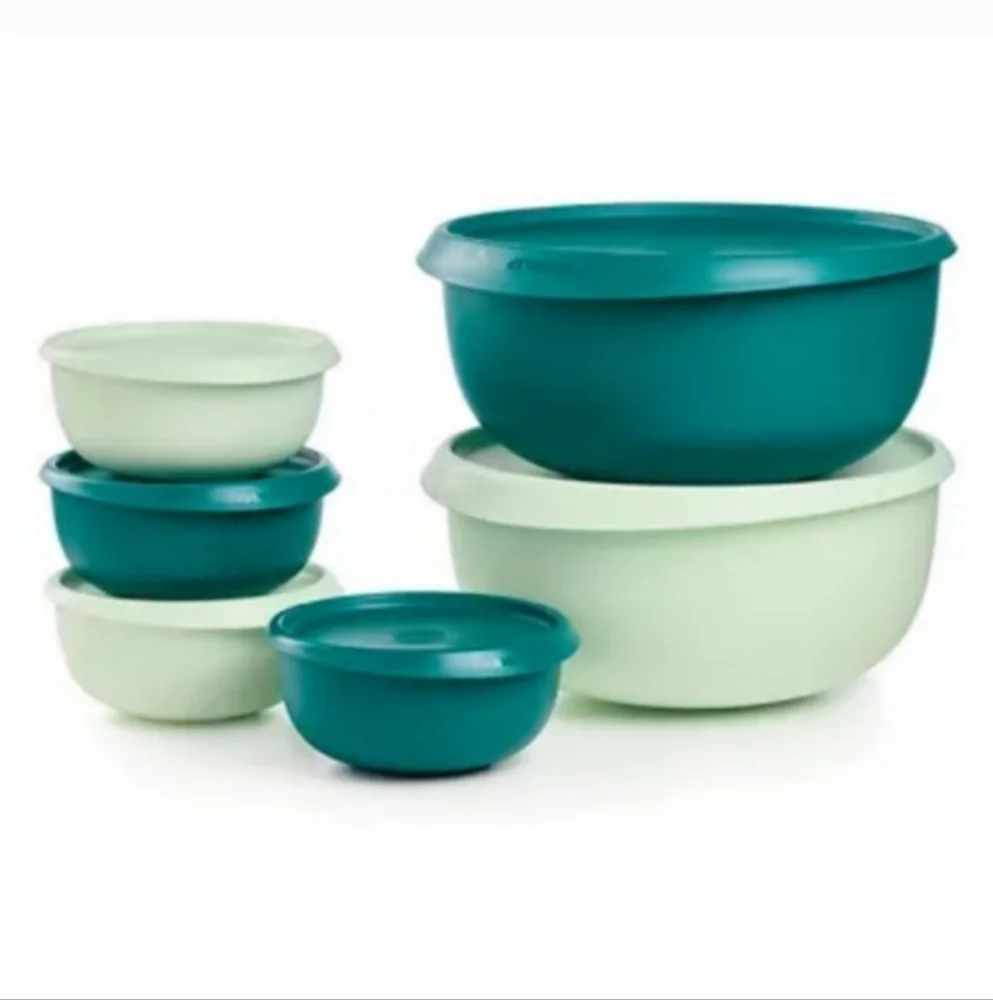 Tupperware Blossom Bowl Set. Never used. New in box.